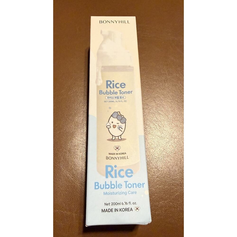 Bonnyhill Rice Bubble Toner 200ml Korean Skincare Moisturizing Care NEW